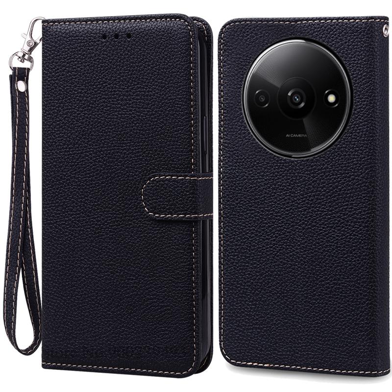 Für Redmi A3X Fall Leder Flip Brieftasche Abdeckung Für Xiaomi Redmi A3X Fall Buch Brieftasche Abdeckung Für Redmi A 3X A3X Fall Coque Fundas