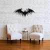 Gothic Iron Bat Wall Art, Fantasy Home Decor, Halloween Gothic Wall Hanging, Metal Sculpture