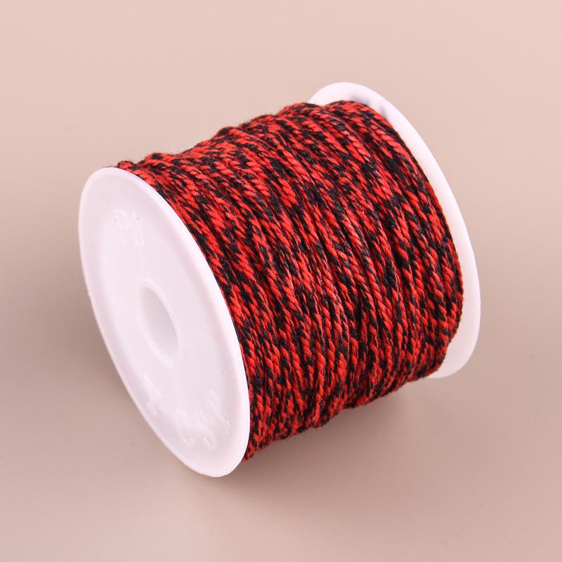 Hand-Twisted Cotton Thread: Tibetan Star Moon Bodhi Bracelet Weaving String.