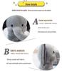 Soft Elephant Plush Toy - Baby Sleep Companion Pillow & Children's Birthday Gift