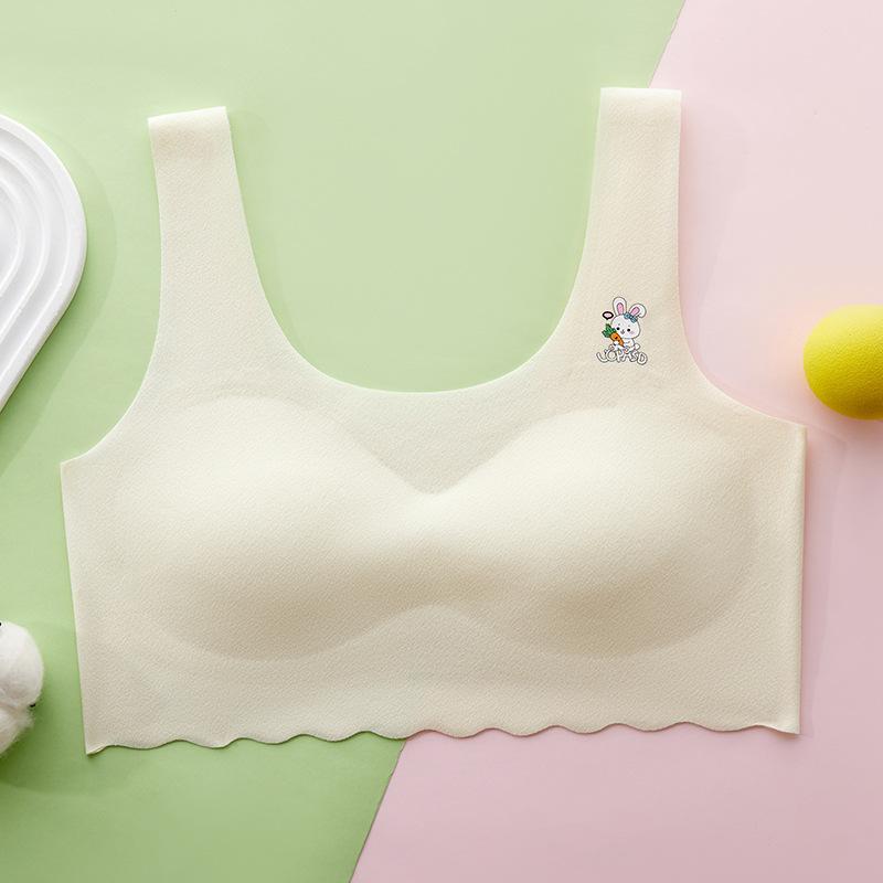 Nahtloses Trainings-Bustier für Teenager-Mädchen, dünnes Camisole-Westchen zur Pubertätsentwicklung, Anti-Exposure-Minimizer für Mittelschülerinnen