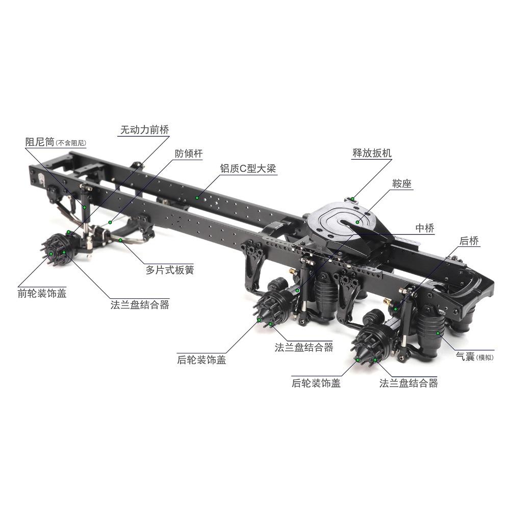 Orlandoo Hunter 1/32 Rimorchio SCANIA R650 OH32T01 Con Rc