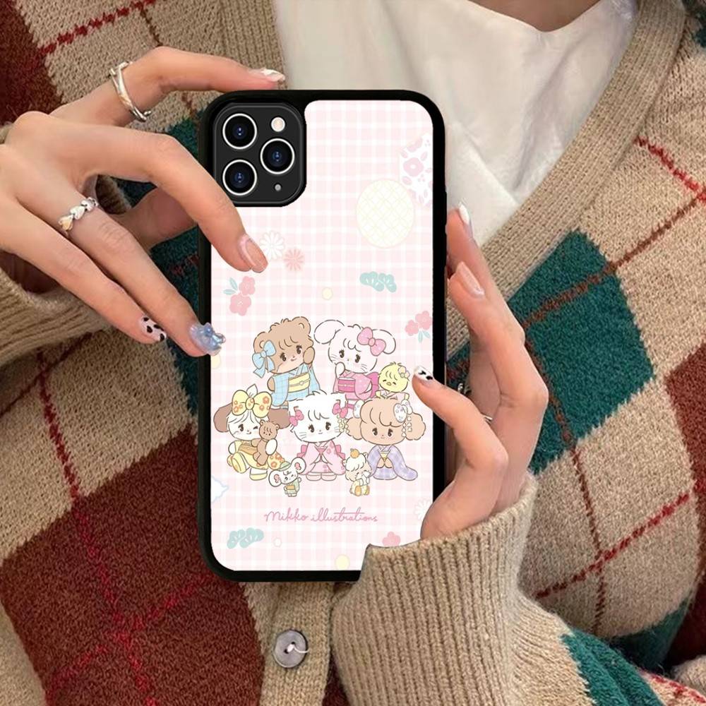Famous Cute M-Mikko C-Characters For Iphone 17 Air 16 15 14 13 12 11 Pro Max TPU+PC Plus Shockproof Back Phone Cover