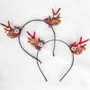 Light Weight Reindeers Antlers Headbands Plastic Hair Decoration For Christmas Parties Costume Accessories
