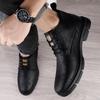 Men's Black Fleece-Lined High-Top Martin Boots - British Style, Plus Size, Autumn/Winter.