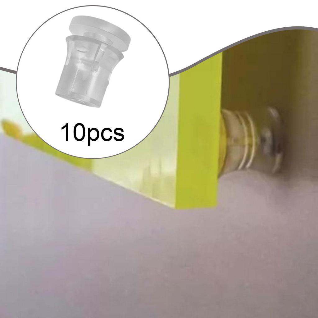 10 Clear Sign Spacers, Tall Decorative Screws, Hardware for Industrial, Home, Office And Shop Use.