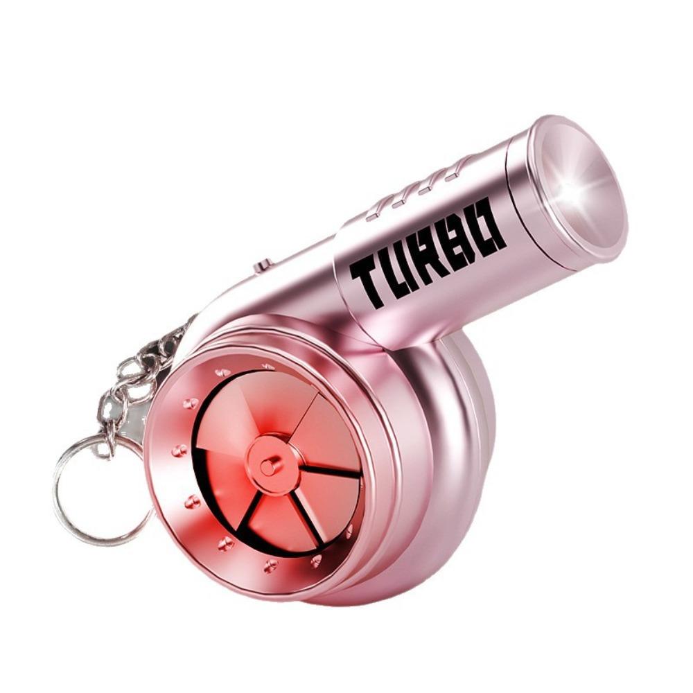 Light Torch Turbo Key Chain With Sound Simulation Turbo Toys Turbocharging Pendant  Christma Gifts