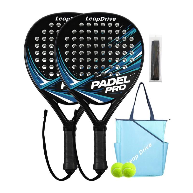 Lightweight ABS Carbon Fiber Padel Racket Adults - Shock Absorbing Large Sweet Outdoor Family Sport