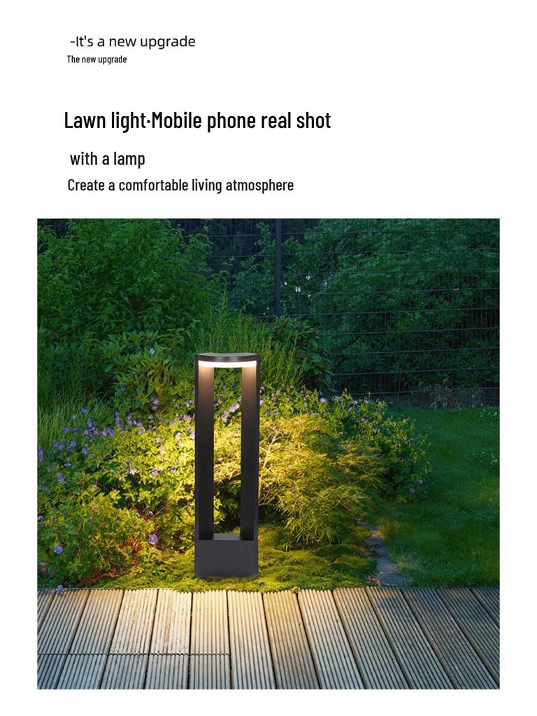 Ultrahelle LED Außenrasen- und Gartenleuchte für moderne Villen und Innenhöfe