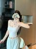 U-neck slim-fitting sling vest women's summer new casual simple and thin versatile short top