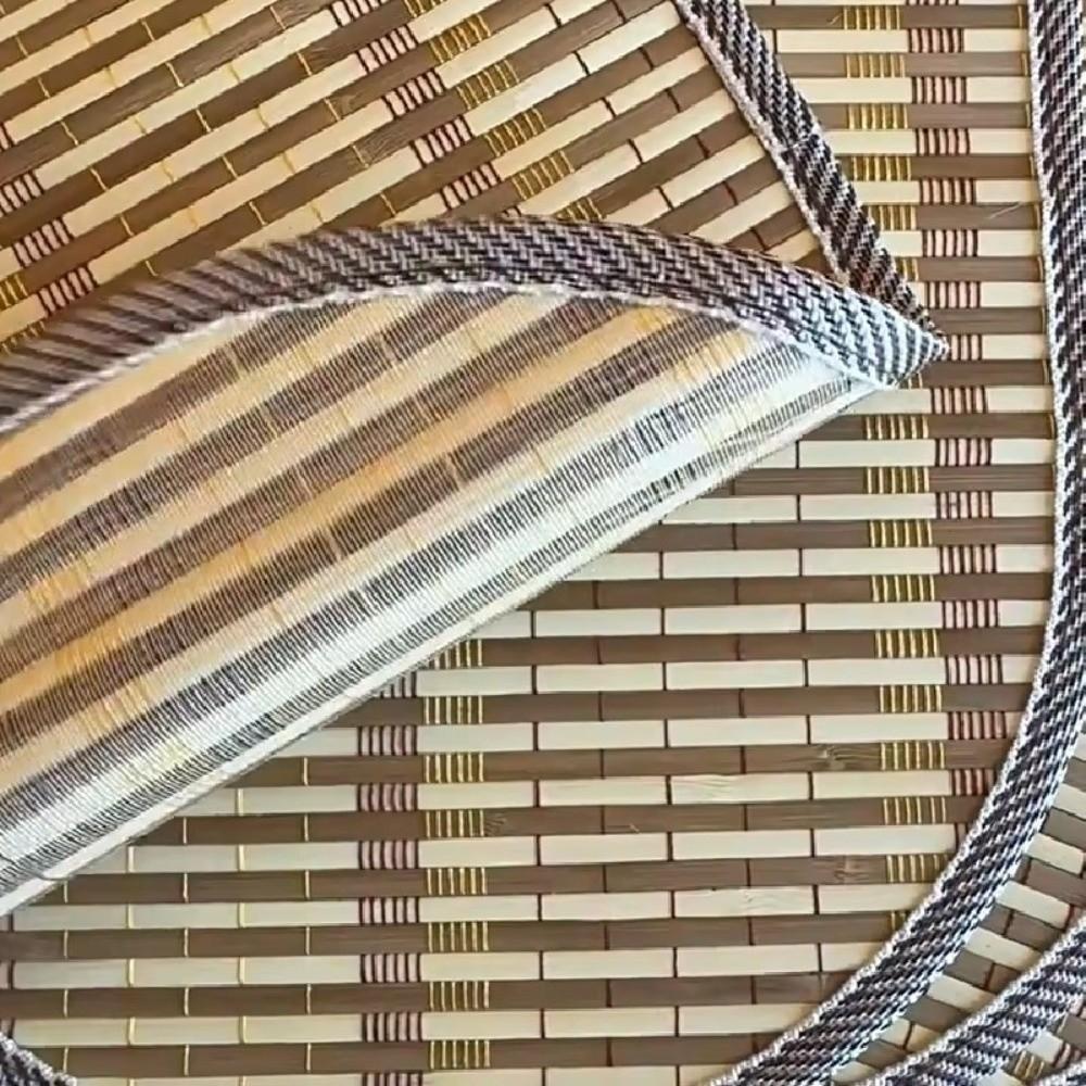 Anti-Slip Woven Oval Placemat Natural Table Mat Lightweight Dining Pad Dining Decor