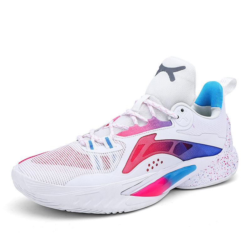 Flash 10 basketbollskor 23 nya herrskor lättviktiga hög studs verklig strid professionella låga sportskor friktionsljud