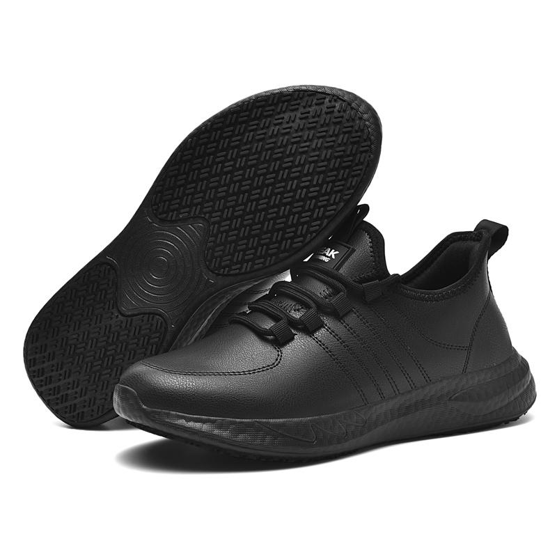 Hotel Chef Shoes Four Season New Light Plus Size Men's Kitchen Work Shoes Waterproof Non-slip Oil-proof Chef Gareer Casual Shoes