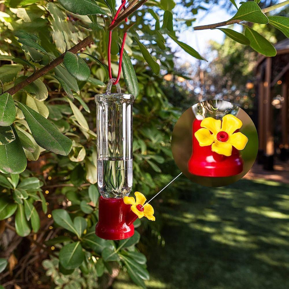 Transparent Hummingbird Feeders Plastic Hanging Bird Feeders Practical   Yard