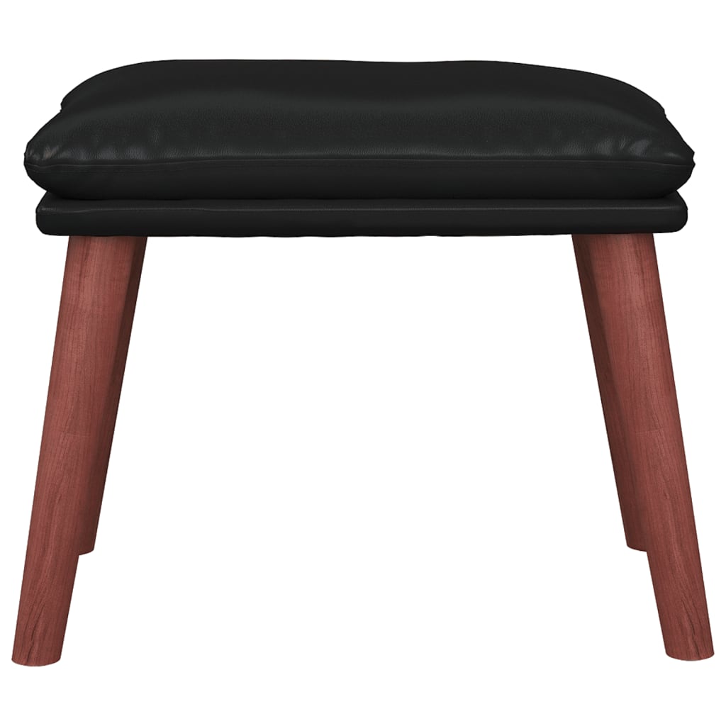 Footstool Black 45x29.5x35 Cm Artificial Leather