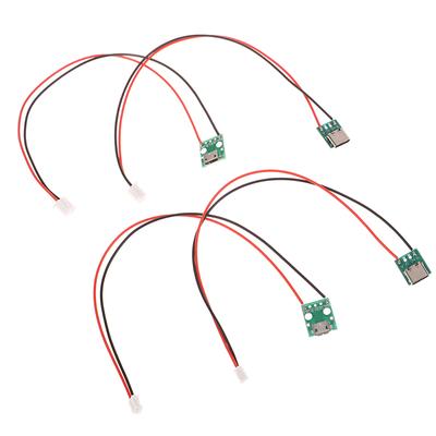 Type-C Pcb With Cabel Converter Adapter Micro Usb To Dip Female Connector Breakout Board Charging Cable Soldering Board Socket