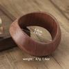 Square Wood Grain Bangle Geometric Burlywood Hand Ring Simple Wooden Bracelet  Daily