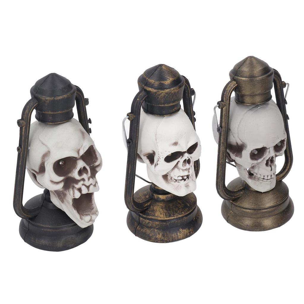 Skull Lantern Halloween Party LED Skull Lamp Hanging Light Decoration Props for Haunted House Bar