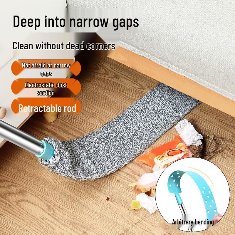 Einziehbares Haushaltsstaub-Reinigungswerkzeug - Verlängerter Spaltstaubwedel für Bettunterseiten