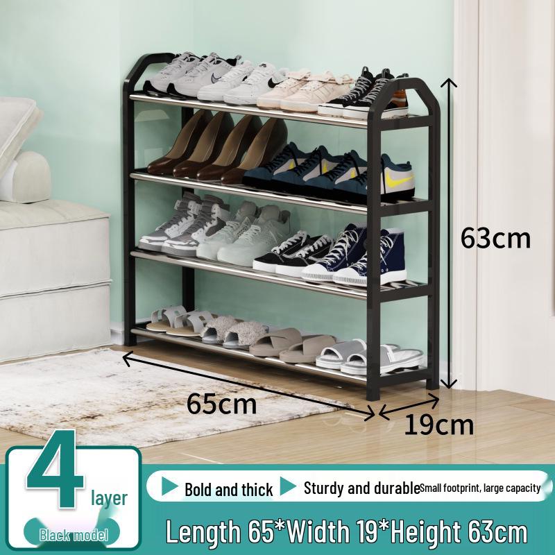 Elegant Multi-Level Metal Shoe Rack, Space-Saving and Economical Home Storage