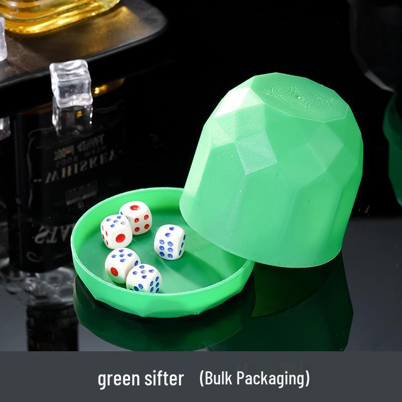 Diamond Dice Cup Set with Stopper and Base for Shaking Dice