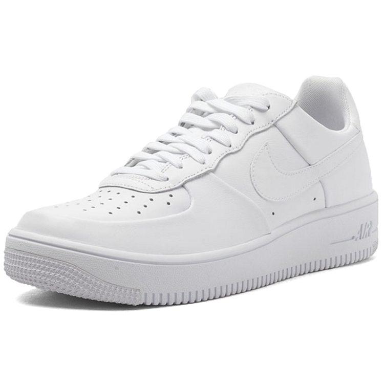 Nike Air Force 1 Ultra Leather Super Light Low Top Skateboard Shoes Unisex White 845052-100
