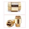 Brass Thread In-Line Spring Check Valve DN20/DN15 Single Way Connector Water Non Return Valve Plumbing Fitting Accessory