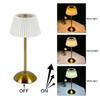 3 Color Lights Small Pleated Table Lamp Touch Control Nightstand Light Desk Ambient Light  Bedroom