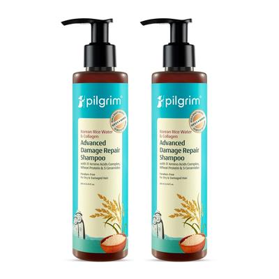 Shampoo Pilgrim Advanced Riparazione Danni Per Capelli Secchi E Danneggiati Controllo Crespo Cura Lucentezza Uso Quotidiano Unisex Confezione da 2 x 200 ml