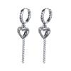925 Silver Earrings Saint Heart E059 One-Touch Ring