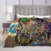 Soft Blanket Camping World of Warcraft Game  Bedding Throws  Flannel Bedspread For Couch Chair Sofa Bed Fluffy Sofa Bed Cover