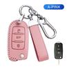 Fit For Volkswagen Vw Polo Golf Passat Tiguan Beetle Caddy T5 Up Eos Skoda Octavia Seat Leon Altea Genuine Leather Auto Smart Key Fob Cover Case