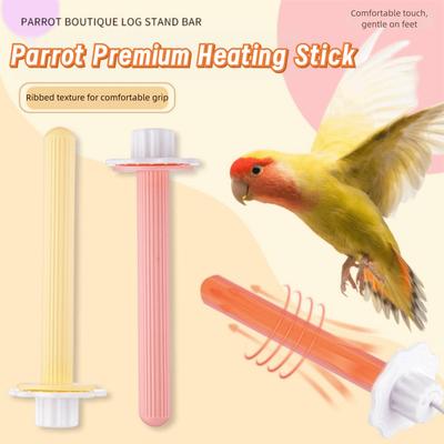 Non-slip USB Heated Bird Perch Easy To Install Rounded Safe Edges Bird Cage Warmer Stick Smooth Corner Sectional Heat
