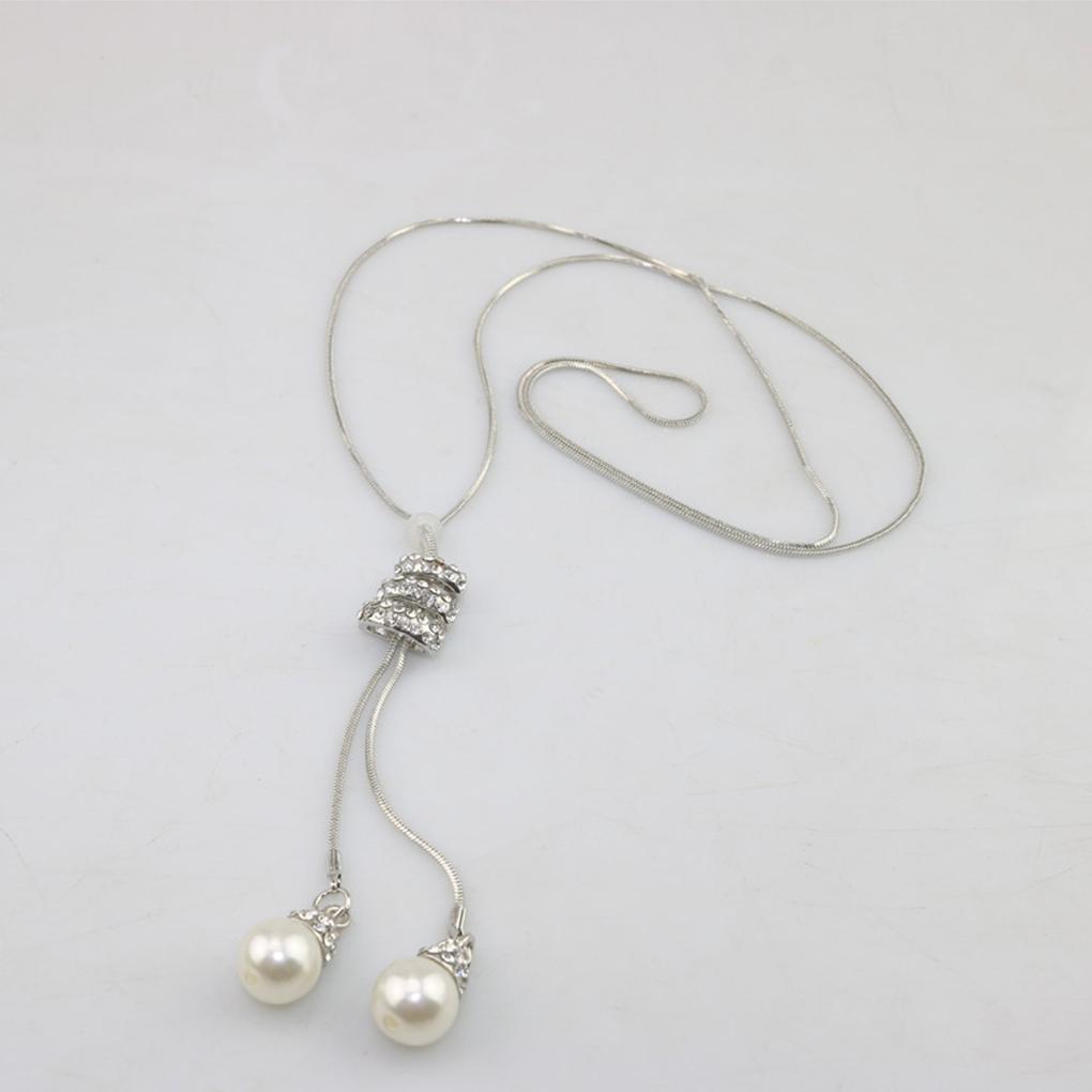 Necklace Artificial Pearls Adjustable Pendant Indoor Outdoor Ceremony Camping Dressing Family Reunion Jewelry Birthday Gift