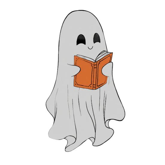 Průhledná záložka duch Halloween Roztomilý duch Záložka na čtení Gotický čtenářský doplněk pro milovníky knih Dárky