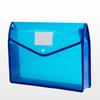 Plastic File Folder Waterproof Transparent Expanding Document Organizer with Snap Closure No Dividers Portable A4/B5 Size File Pouch for Office