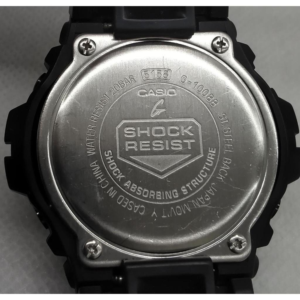 Used CASIO G-100BB G-SHOCK