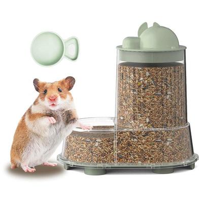 Hamster Food Bowl Automatic Pet Food Water Dispenser Stable Large Capacity Detachable Water Dispenser For Mice Hedgehog Ferret