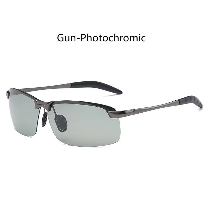 Men s Photochromic Polarized Sunglasses UV400 Day Night Vision Changing Color Chameleon Driving Fishing Eyewear