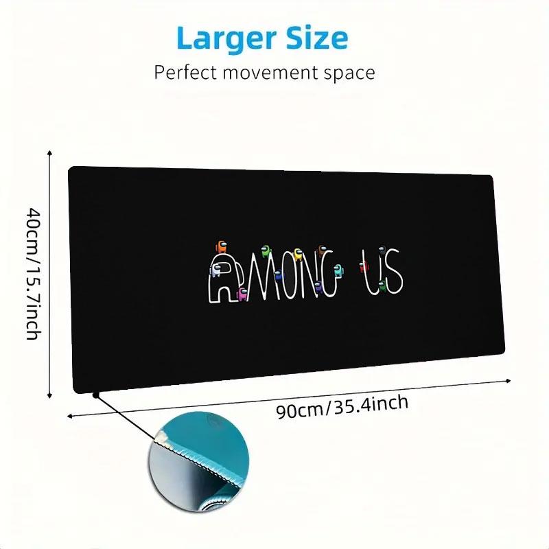 Among Us Large Size Mouse Pad Large Gaming Table Cushion Non-slip Laptop Tablet Big Mousepad XXL Mat Mini PC Playmat With Lock Edge