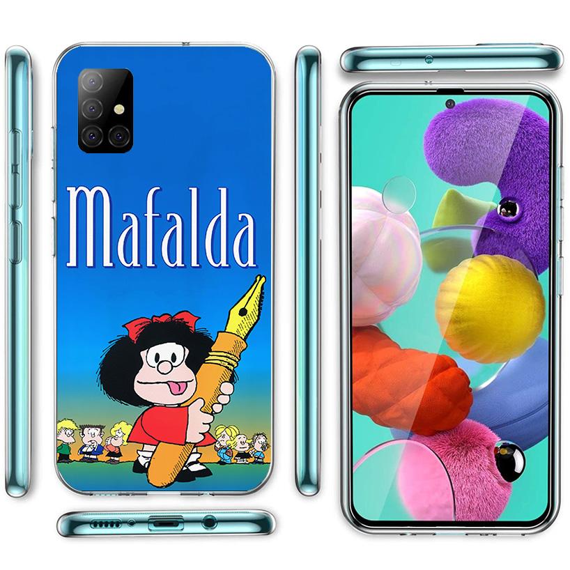 Mafalda Cartoon Phone Case For Samsung Galaxy A52 A32 A22 A12 A51 A31 A50S A30S A20S A10S Note 20 Ultra 10 Plus S10 A72 A71 Gala