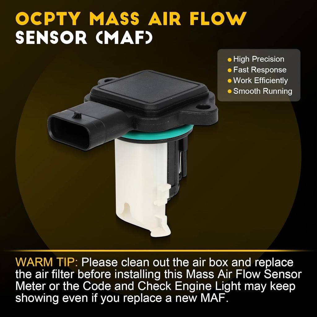 OCPTY Mass Air Flow Sensor Fits for BMW 135i 335i 535i 640i 740i M235i X1 X3 X4 X5 X6, for BMW ActiveHybrid 5 7 5WK97512 5WK97512Z 13627593624