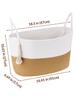 NiHome Cotton Rope Toilet Paper Storage Basket, Holds 6 Rolls