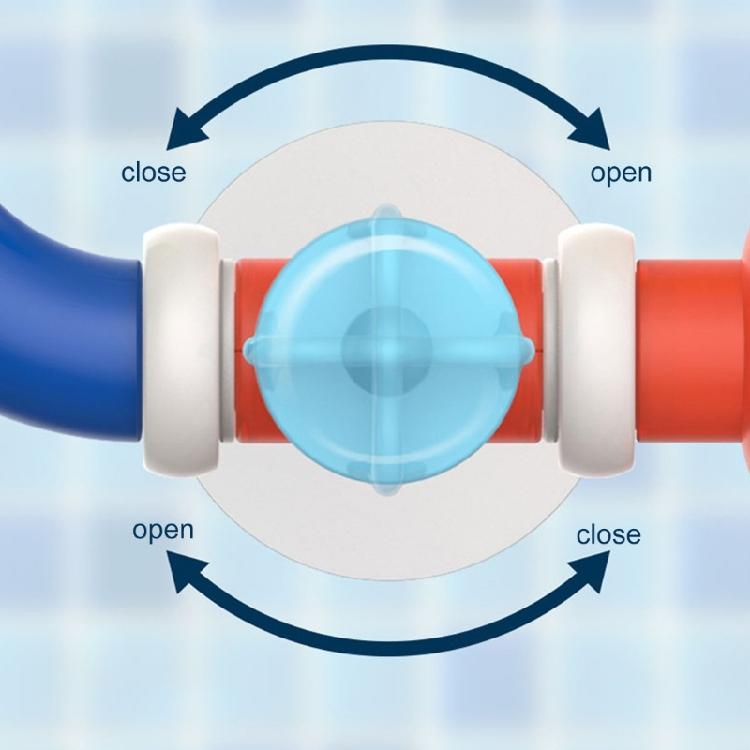 Ocean Themed Rotating Bath Toy For Toddler With Easy To Assembly Water Pipe For Baby Fun Bath Time Fine Motor Skill Toy