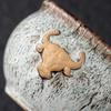Jian Relief Gold Bull Zhan Ceramic Change Master Jun Kiln Large Kung Fu Personal Tasting Tenmoku Glaze Tea Cup