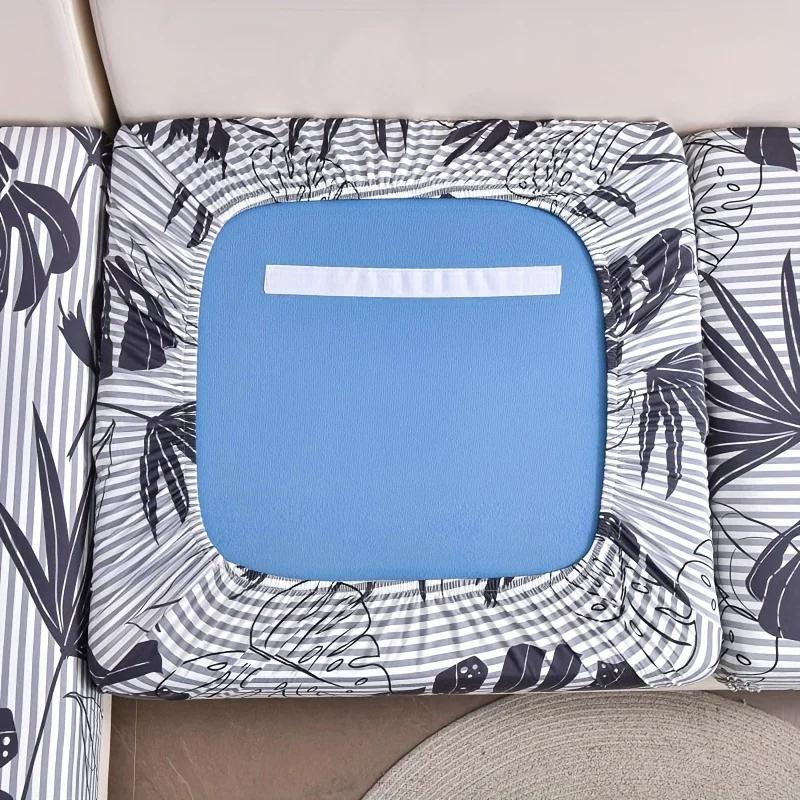 Elastic Sofa Seat Cushion Cover Stretch Floral Printed Armchair Couch Cover Corner L-Shape Removable Anti-Dust