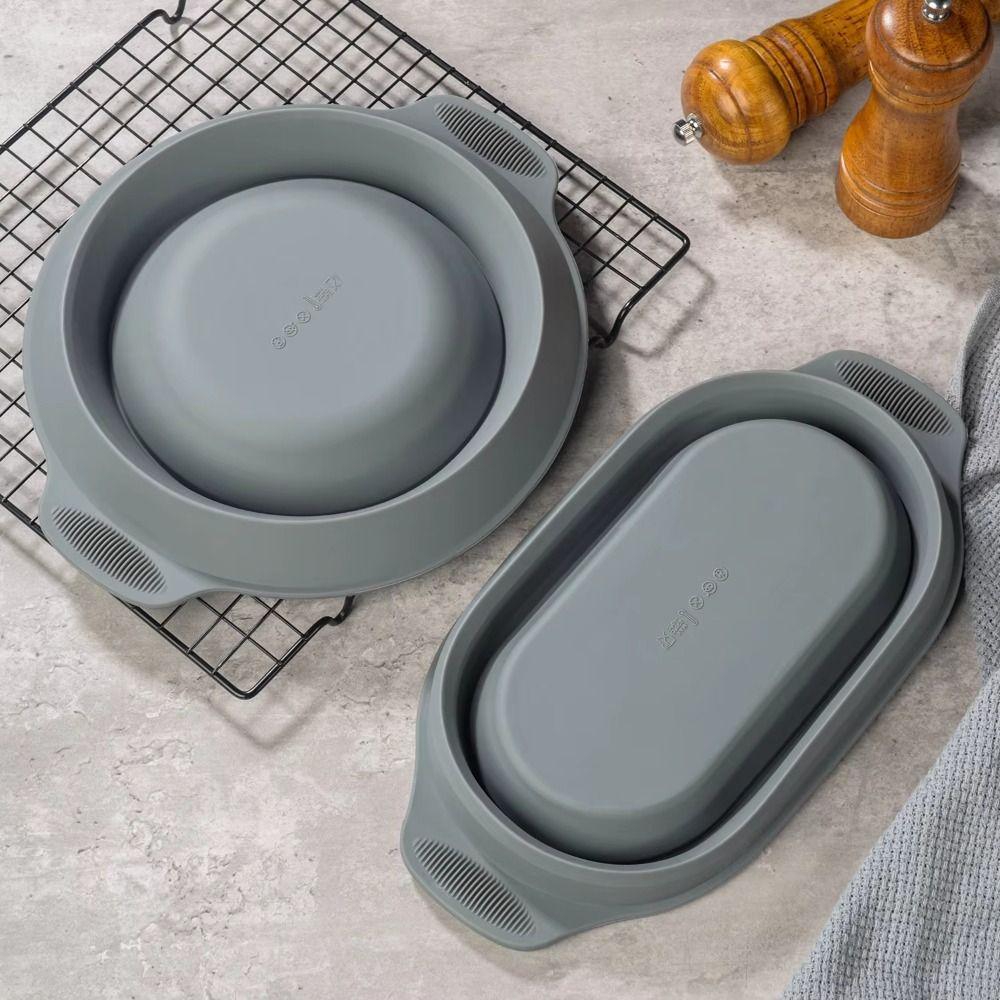 Food Grade Silicone Dough Fermentation Bowl Foldable Fermentation Container  Baking Tray