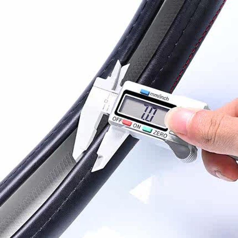 Car Steering Wheel Cover, Genuine Leather Handle Cover for Ford Focus, Edge, Territory, Mondeo, Explorer, Escort, Kuga