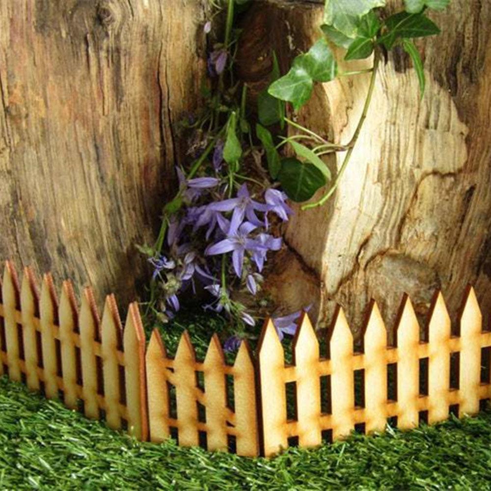 Süs Eski Dekorasyon Mikro Manzara Dollhouse Bahçe Minyatür Peri Elf Kapı Ahşap El Sanatları