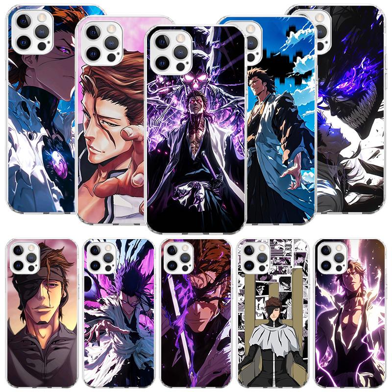 Aizen Sousuke Bleach Phone Case for Apple iPhone 17 Air 16 15 Plus 14 + 13 Mini 12 11 Pro Max 7 8 SE 16Max Soft Shell Cover Coqu